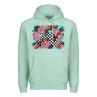 Seafoam race day background Premium Hoodie - AdoDesignShop