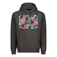 Smoke race day background Premium Hoodie - AdoDesignShop