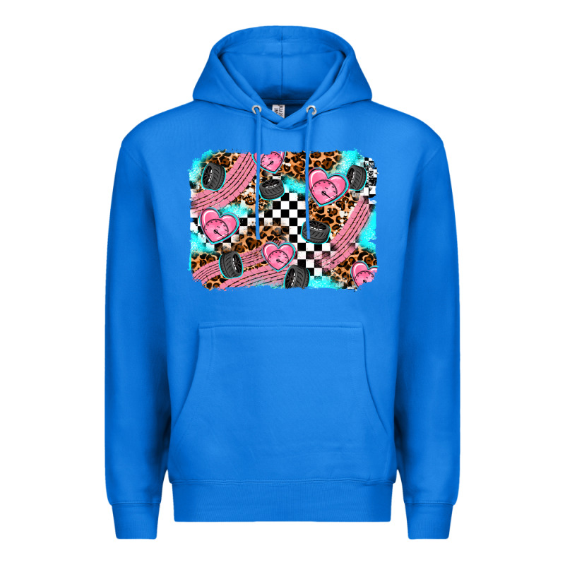 Race Day Background Premium Hoodie by AdoDesignShop | Teevron
