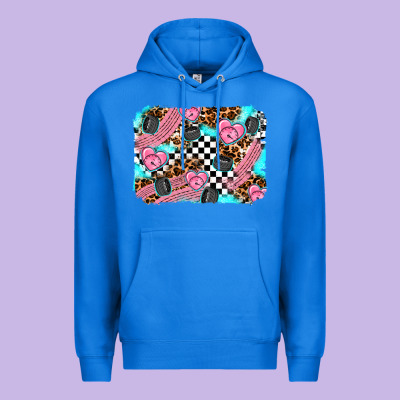 Race Day Background Premium Hoodie Designed By Adodesignshop