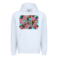 White race day background Premium Hoodie - AdoDesignShop