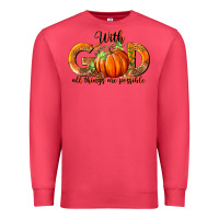 Cardinal With God All Thing Are Possible Premium Sweatshirt - RanaPortraitStore