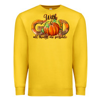 Lemon With God All Thing Are Possible Premium Sweatshirt - RanaPortraitStore