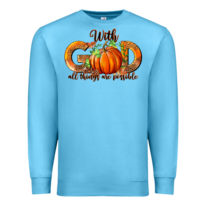 With God All Thing Are Possible Premium Sweatshirt by RanaPortraitStore | Teevron