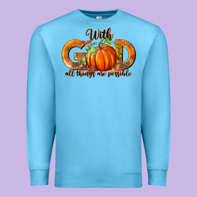 Premium Sweatshirt With God All Thing Are Possible