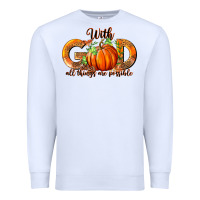 White With God All Thing Are Possible Premium Sweatshirt - RanaPortraitStore