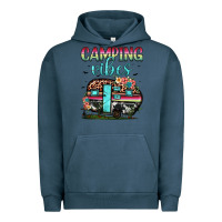 Pigment Midnight Navy camping vibes Urban Hoodie - JahusDesignShop