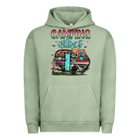 Pigment Oil Green camping vibes Urban Hoodie - JahusDesignShop