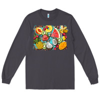 Smoke summer fruits background Long Sleeve Tee - BarkalooDesign