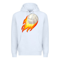 White volleyball Premium Hoodie - JahusDesignShop