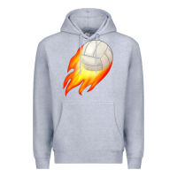 Heather Grey volleyball Premium Hoodie - JahusDesignShop