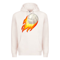 Pale Pink volleyball Premium Hoodie - JahusDesignShop