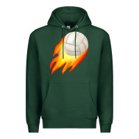 Sports Green volleyball Premium Hoodie - JahusDesignShop