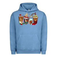 Pigment Pebble Blue religious coffee cups Urban Hoodie - AdoDesignShop