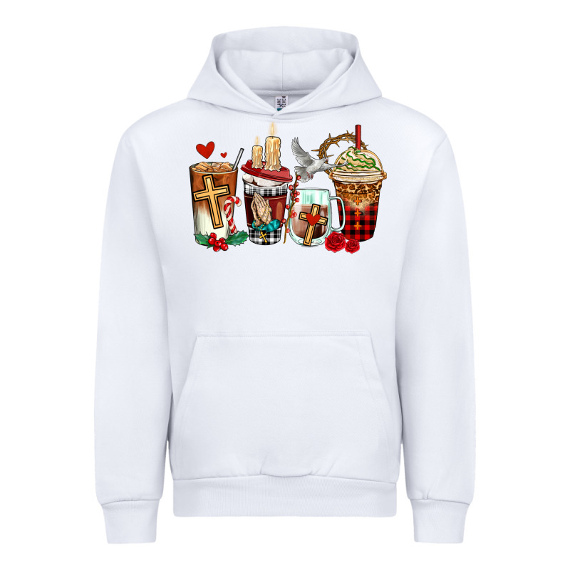 Religious Coffee Cups Urban Hoodie by AdoDesignShop | Teevron