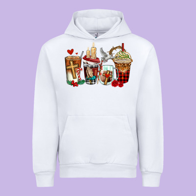 Religious Coffee Cups Urban Hoodie Designed By Adodesignshop