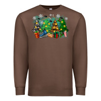 Chestnut christmas trees with hockey Premium Sweatshirt - Zillion Design Studio