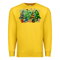 Lemon christmas trees with hockey Premium Sweatshirt - Zillion Design Studio