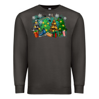 Smoke christmas trees with hockey Premium Sweatshirt - Zillion Design Studio