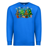 True Royal christmas trees with hockey Premium Sweatshirt - Zillion Design Studio