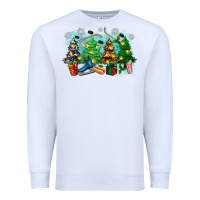 White christmas trees with hockey Premium Sweatshirt - Zillion Design Studio