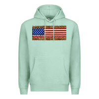 Seafoam usa flag leopard Premium Hoodie - JahusDesignShop