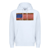 White usa flag leopard Premium Hoodie - JahusDesignShop