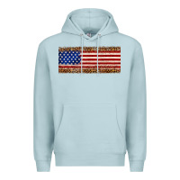 Blue Mist usa flag leopard Premium Hoodie - JahusDesignShop