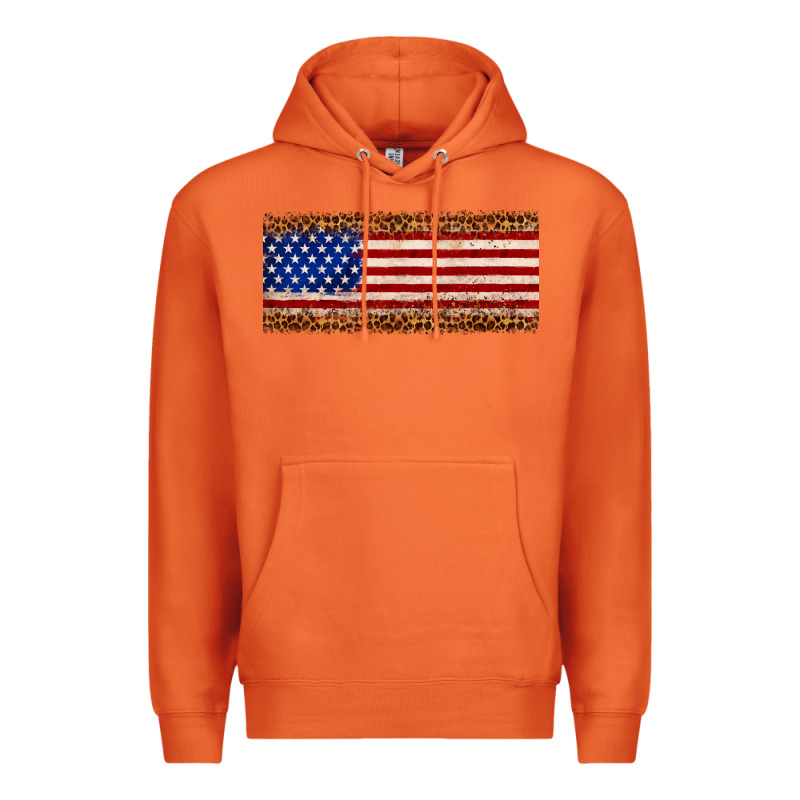 Usa Flag Leopard Premium Hoodie by JahusDesignShop | Teevron