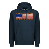 Navy usa flag leopard Premium Hoodie - JahusDesignShop