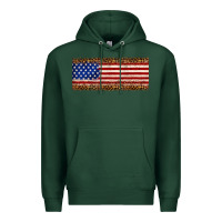 Sports Green usa flag leopard Premium Hoodie - JahusDesignShop
