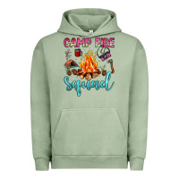 Pigment Oil Green camp fire squad Urban Hoodie - JahusDesignShop