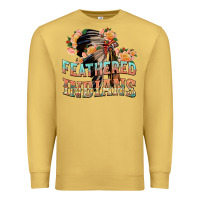 Antique Gold feathered indians Premium Sweatshirt - texasbilliewilder