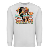 Dove Grey feathered indians Premium Sweatshirt - texasbilliewilder