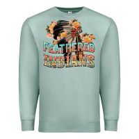 Seafoam feathered indians Premium Sweatshirt - texasbilliewilder