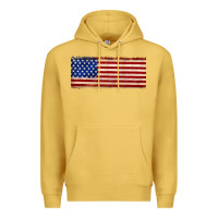 Antique Gold usa flag Premium Hoodie - JahusDesignShop