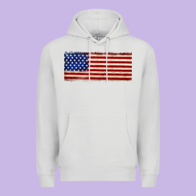 Usa Flag Premium Hoodie Designed By Jahusdesignshop