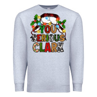 Heather Grey you serious clark Premium Sweatshirt - Zillion Design Studio