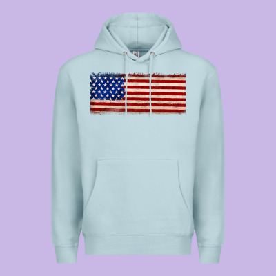 Usa Flag Premium Hoodie Designed By Jahusdesignshop