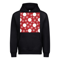 Black christmas snow flakes seamless pattern Urban Hoodie - BundleAndBundleShop