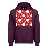 Mauve Wine christmas snow flakes seamless pattern Urban Hoodie - BundleAndBundleShop