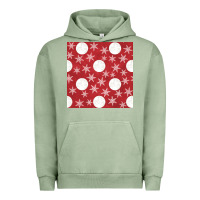 Pigment Oil Green christmas snow flakes seamless pattern Urban Hoodie - BundleAndBundleShop