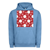 Pigment Pebble Blue christmas snow flakes seamless pattern Urban Hoodie - BundleAndBundleShop