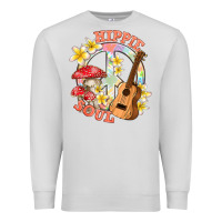 Dove Grey hippie soul with peace Premium Sweatshirt - texasbilliewilder
