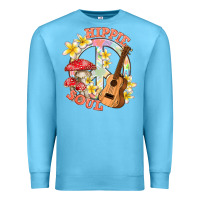 Ocean Blue hippie soul with peace Premium Sweatshirt - texasbilliewilder