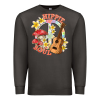 Smoke hippie soul with peace Premium Sweatshirt - texasbilliewilder