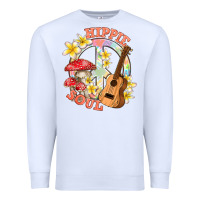 White hippie soul with peace Premium Sweatshirt - texasbilliewilder