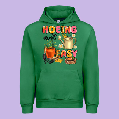Hoeing Ain't Easy Urban Hoodie Designed By Artiststas