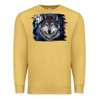 Wolf And Full Moon Premium Sweatshirt | Teevron