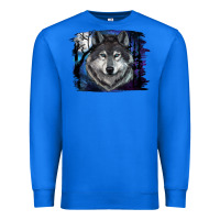 True Royal Wolf And Full Moon Premium Sweatshirt - RanaPortraitStore